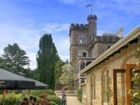 Larnach Castle is perched high on the volcanic spur of the Otago Peninsula.